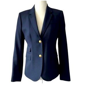 J Crew Schoolboy blazer women’s size 4 xs navy blue preppy academia quiet luxury